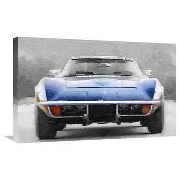 "1972 Corvette Front End Watercolor" Fine Art Print