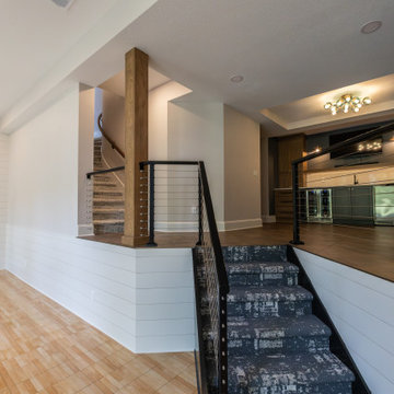 Two-Tiered Basement Designed for Family Fun