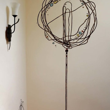 scribbles on a staircase