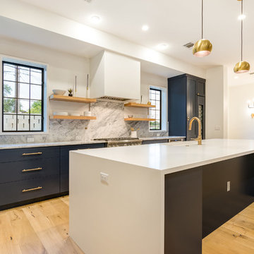 ATX Custom Contemporary-Wire Brushed Rome White Oak