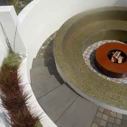 Moroccan inspired Garden with Jamie Oliver Pizza Oven area - Fire Pits