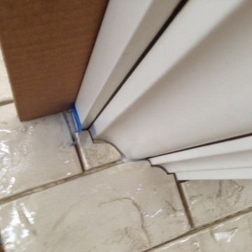 Subway Tile Kitchen in progress