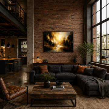 Amber Stillness – Modern Abstract Wall Art