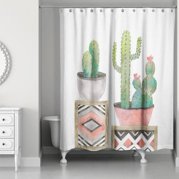 Cactus Collection 71x74 Shower Curtain