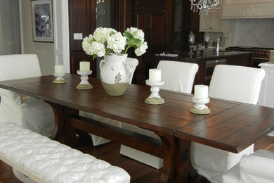 Inspiration for a traditional dining room in Toronto.