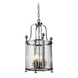 Z-Lite - Z-Lite Pendant, Metal Chrome, Clear - Pendant Lighting