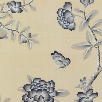 Oriental silk wallpaper in China-Details