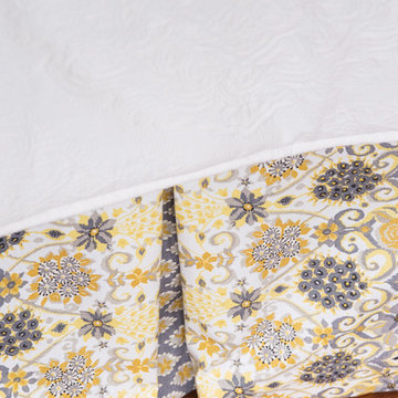 Yellow and Gray Guest Room
