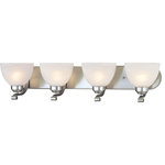 Minka-Lavery - Paradox 4 Light Bathroom Vanity Light, Brushed Nickel - This 4 light Bath Light from the Paradox collection by Minka-Lavery will enhance your home with a perfect mix of form and function. The features include a Brushed Nickel finish applied by experts.