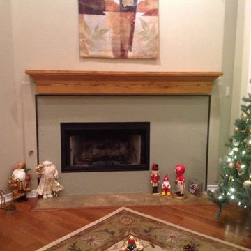 Rustic Red Oak Mantel