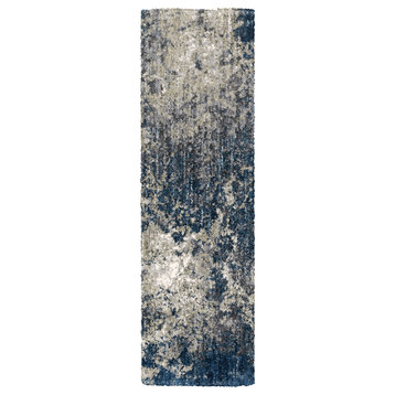 Oriental Weavers Aspen Indoor Rug Blue/ Grey 2'3" X 7'6"