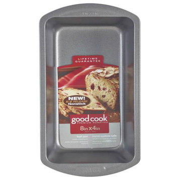 Good Cook 04025 Non-stick Loaf Baking Pan, Medium, 8" X 4"