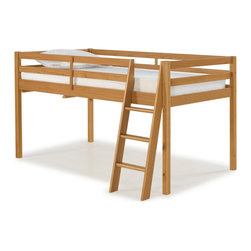 Alaterre Furniture - Roxy Twin Wood Junior Loft Bed, Cinnamon - Loft Beds
