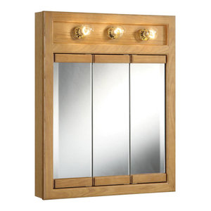 Claremont Tri View Medicine Cabinet Mirror 36 Solid Wood Three
