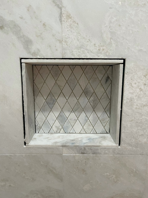 marble walk in shower install questions
