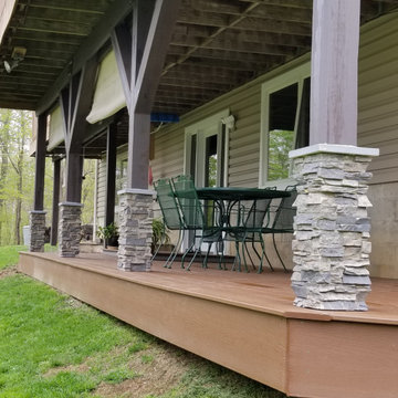 Patio Designs with Faux Stone Columns