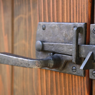 Dark Bronze Contemporary Lever Latch with Square Handle