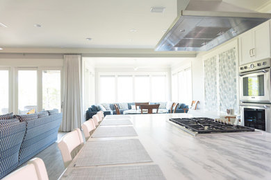 Kitchen - coastal kitchen idea in Miami