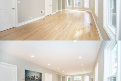 Example of a trendy home design design in Chicago