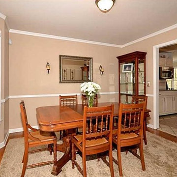 Dining Room: Removed 4 layers of wallpaper, upgraded trim