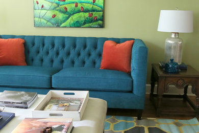 Living room - eclectic living room idea in Nashville