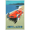 "Cote d'Azur, French Rivera" Vintage Travel Poster Canvas