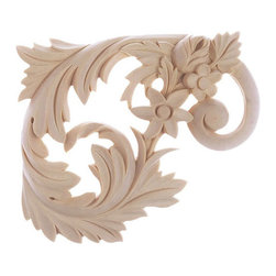 Inviting Home Inc. - Dallas Stair Brackets, Right, Cherry Wood - Onlays And Appliques