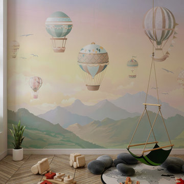 Watercolor Hot Air Balloons Wallpaper - Giffywalls