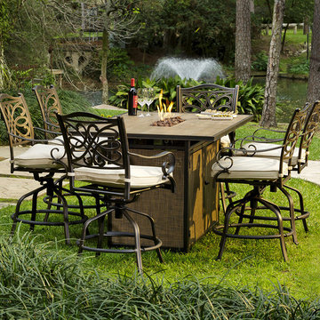 Sonora Outdoor Counter Height Dining Table with Fire Pit