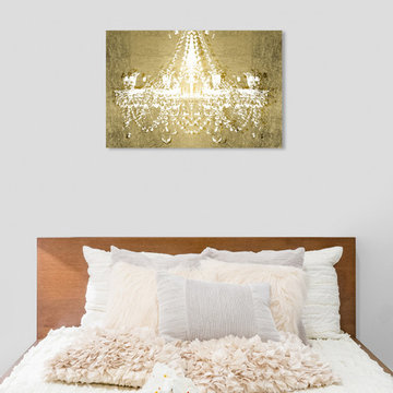 Oliver Gal 'Dramatic Entrance GOLD' Canvas Art