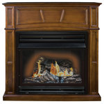 Comfort Glow - Comfort Glow GFD3281R Remote Controlled Vent Free Gas Fireplace, 30,000 Btu - Comfort Glow's deluxe, full-sized Savannah™ fireplace features a heritage oak finish that will add grandeur to almost any room in your home. It offers a powerful 32,000 BTU's and a 99.9% fuel efficient burner system which heats up to 1,350 sq. feet. The large oak-style log set can be conveniently controlled by the included hand held remote and does not require electricity. The dual fuel design of the Savannah™ permits installation almost anywhere accessible to a gas line. Even when the power is out, you and your family can enjoy cozy, comfortable warmth from your new fireplace system. The Savannah™ will make a statement as the focal point of a room or simply as an accent.  Check state and local codes for installation restrictions and requirements before purchase.