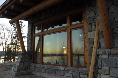 Inspiration for a rustic exterior home remodel in Other