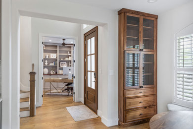 Entryway - transitional entryway idea in Austin