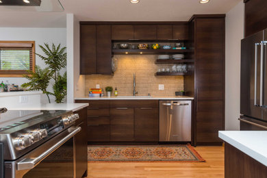 Inspiration for a modern home design remodel in Minneapolis