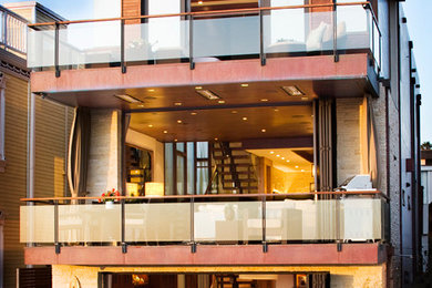 Example of a trendy exterior home design in Los Angeles