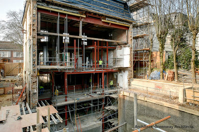 Photo of a modern basement in London.