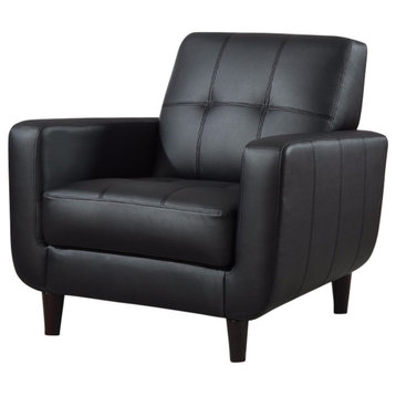Benzara BM159239 High-Toned Accent Chair, Black