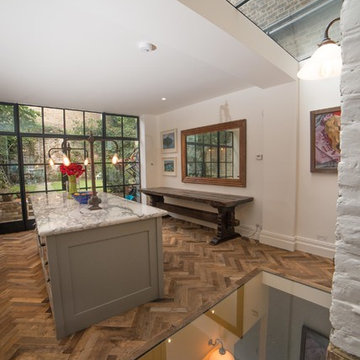 Reclaimed 300 year old Herringbone Flooring
