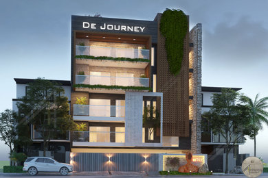 Inspiration for a contemporary home design remodel in Delhi