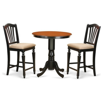 3-Piece Counter Height Pub Set, Counter Height Table And 2 Dining Chairs