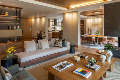 Living room - contemporary living room idea in Other