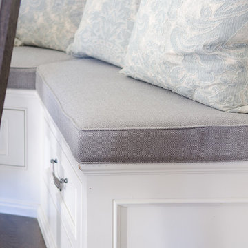 Custom breakfast nook cushions