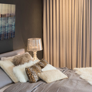 Belton Faux Fur Pillow - Taupe 12x20