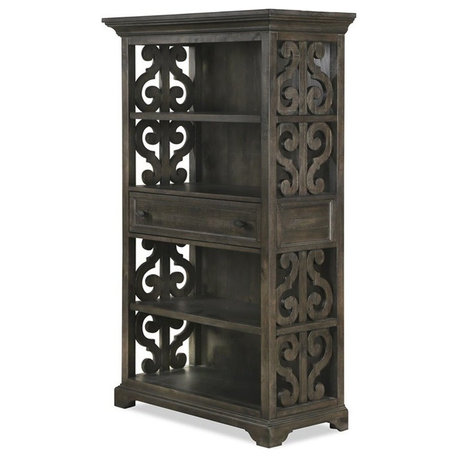 Magnussen Bellamy 4 Shelf Bookcase in Weathered Peppercorn