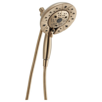 Delta H2Okinetic In2ition 5-Setting Two-in-One Shower, Champagne Bronze