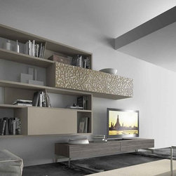 Comp. 508 Wall Unit, Presotto Italy - Entertainment Centers And Tv Stands