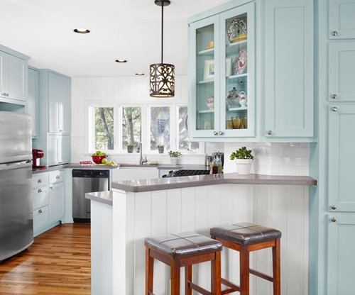 Raised Bar Or Counter Height Kitchen With A Peninsula Bar Should We Do Raised Height Or All One Level What You Prefer And Why Attached Photos Are My Layout Inspiration
