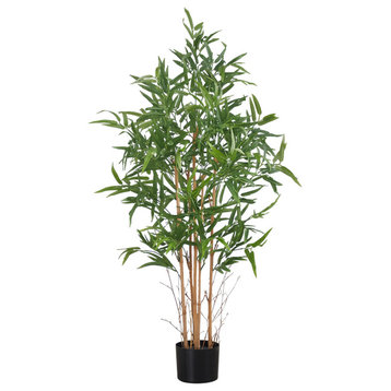 Artificial Plant, 50" Tall, Indoor, Floor, Greenery, Potted, Green Leaves