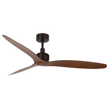 Lucci Air Viceroy 52" DC Ceiling Fan, Oil Rubbed Bronze and Koa