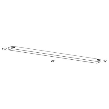 DALS Lighting Smart RGB+CCT Under Cabinet Linear Kit, 24"